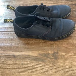 Dr. Martens Santanita Woman's Size 7.5 Doc Martins Black Canvas Casual Shoes